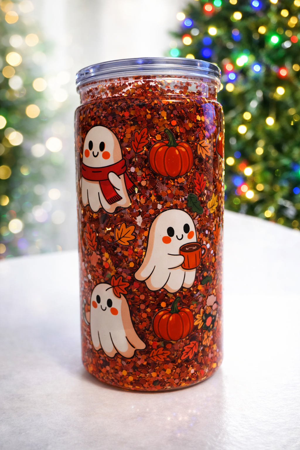 Autumn ghost tumbler